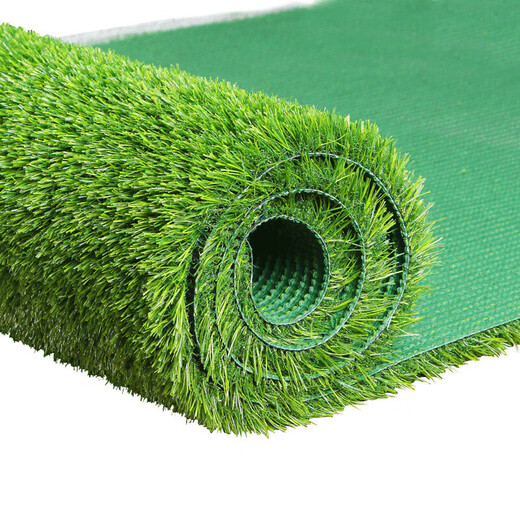 Artificial simulated turf carpet kindergarten outdoor green plastic turf football field paving artificial fake turf mat 2 cm thickened spring grass 0.5 m * 0.5 m long