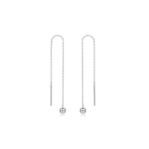 Yuanyangjinlou PT950 platinum round beads earrings platinum earrings fashionable versatile holiday birthday gift for girlfriend and wife about 1g