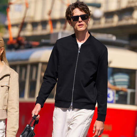 Mr. Bu Bu Fashion Baseball Collar Jacket 2025 Autumn and Winter New Versatile Dark Pocket Jacket Top Men KT16662 Graphite Black L (175)