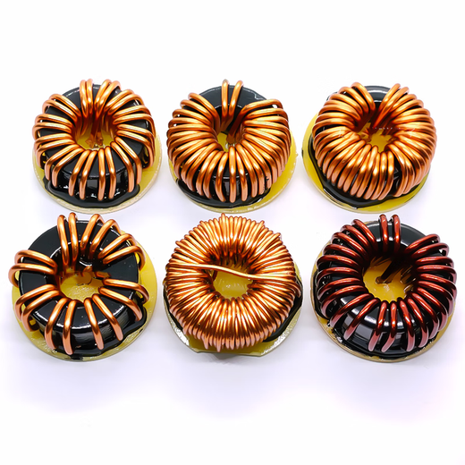 Hanshi Hengye Iron-silicon-aluminum filter inductor energy storage magnetic ring high power 12A 3mH-0.8 line-6A-vertical/brown (10 pieces)