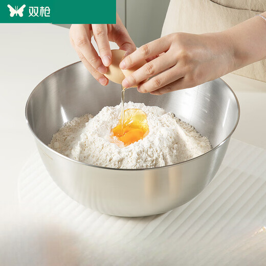 Sailoto 304 stainless steel basin and basin, vegetable basin, drain basket, egg beating basin, rice washing basin, drain basket, family portrait 10-piece baking set