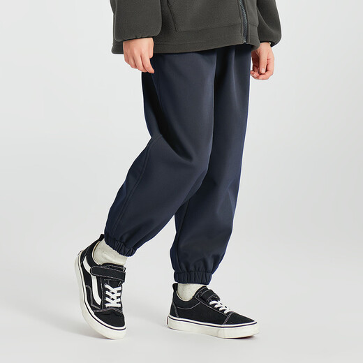 Duojia three-proof ski pants boys' fleece pants winter sports casual pants children's outdoor warm soft shell pants