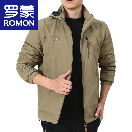 Romon Herrenjacke Herbst und Winter plus Samtjacke Herren Winter Casual Clothes Herren-Top-Kleidung für Männer mittleren Alters Dicke 9898 [dunkelblau] Abnehmbares Hut-Assode-Velvet ohne zusätzlichen Preis l 175spezifikationen (135jin [Jin ist gleich 0,5 kg])