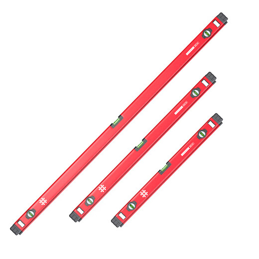 Shijing spirit level high-precision household leveling instrument strong magnetic leveling ruler multi-functional horizontal and vertical measuring tool 60cm level ruler two bubbles non-magnetic