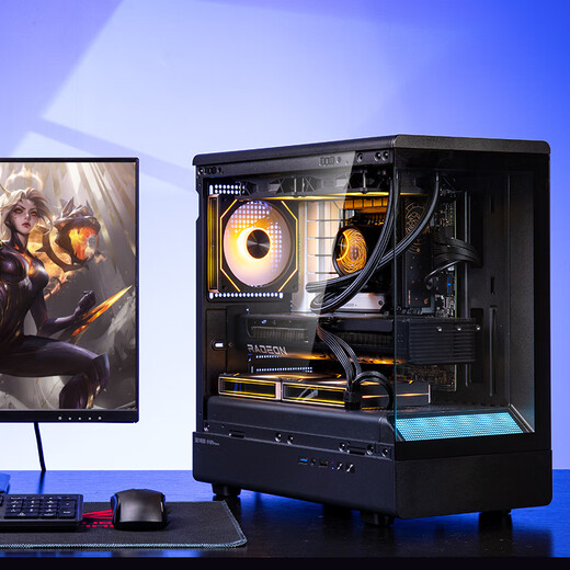 E-sports rebel RTX5060 host Core i5 12400F/12600KF/14600KF/5060Ti/5070 DIY complete desktop computer game assembly host with three 12600KF丨5060丨16G D4