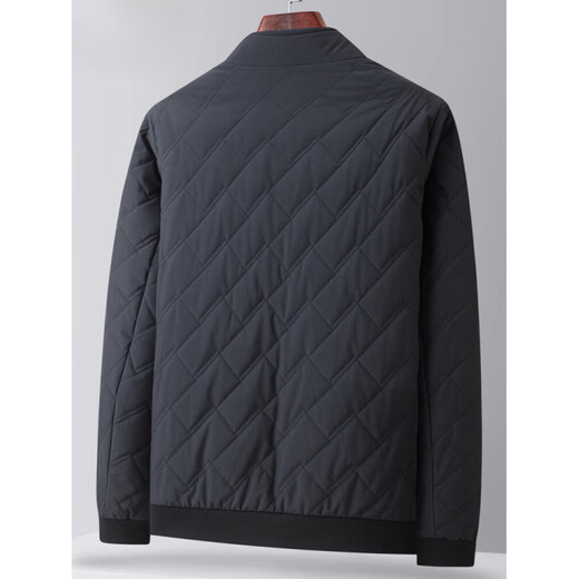 GOLDLION G+ Goldlion Autumn and Winter Cotton Jacket Middle-aged Men's Lightweight Cotton Jacket Stand Collar Cotton Jacket 092 Black M 170