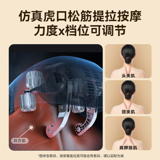 AUX cervical spine massage instrument, neck massager for shoulders, neck, waist, back, trapezius muscles, neck and calf shawl, birthday and Christmas gifts for parents and elders of boys and girls. Practical flagship model. S+V technique + large area hot compress. 70% of customers choose it. Birthday gift for elders and parents.