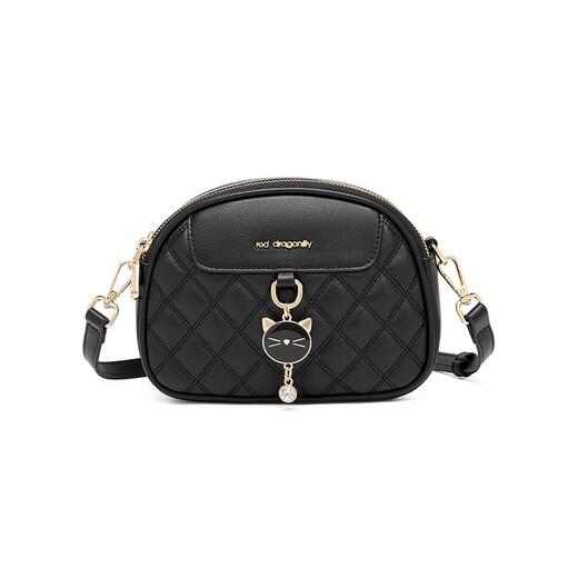 Rote Libellefly-Tasche Frauenbeutel 2025 Neues leichte Luxus-Luxus-Kuhlatten-One-Shoulder-Crossbody-Handtasche Geschenk für die Geburtstagsgeschenk der Freundin Mama