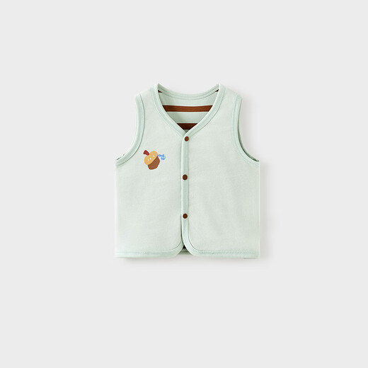 Tongtai (TONGTAI) baby vest spring and autumn pure cotton baby clothes children's tops vest vest for boys and girls green 90cm