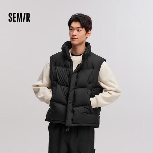 Semir down vest men's winter 90 down waterproof jacket unisex couple loose stand-up collar top 101724103201