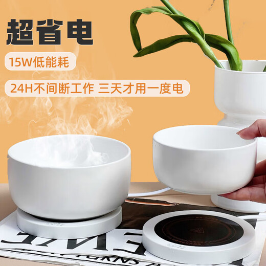 Beichuzhong Yogurt Machine Constant Temperature Water Dispenser for Cats Ceramic Bowl Constant Temperature Heating Warm Water Bowl Pet Cat and Dog Drinking Bowl Insulated Bowl Snowy White-350ml 35~55 Constant Temperature Heating Pad Cat Constant Temperature Ceramic Water Bowl Bowl and Pad Separate and Easy to Clean