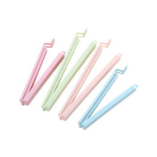 Zhunwu sealing clip, snack preservation clip, tea milk powder clip, kitchen food bag sealing clip, plastic food artifact, 15 short sealing clips, random colors