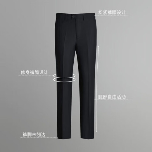 TPZBWG高端品牌中山装套装男士2025年新款中华立领西服中式唐装两件套 黑色 暗门襟 165A