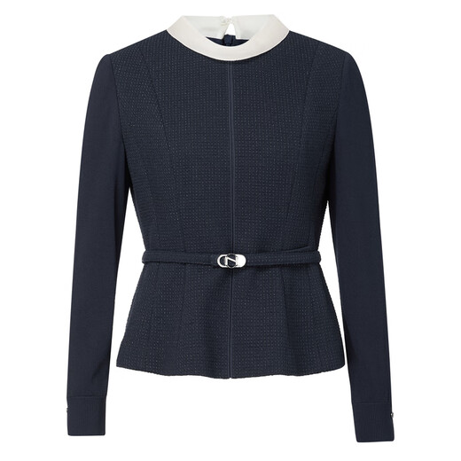 NAERSI Quietly Luxurious and Elegant Sheep Wool Shirt Elegant Chanson 25th Winter New Style (With Belt) Dark Turquoise L