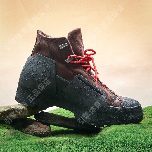 匡威（Converse）Gore-tex防水耐磨牛皮革机能风户外滑雪/登山鞋黑棕色169627C官方 黑棕 Kanye_姜涩琪同款169627C 35