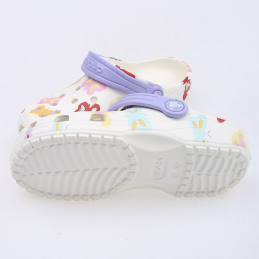 Crocs (CROCS) classic butterfly print children's shoes for boys and girls Clog211255-0WV chalk color 33/34