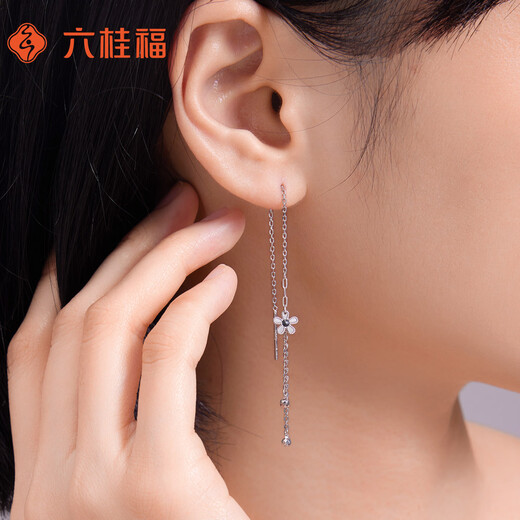 LIU GUI FU JEWELRY platinum earrings Xiangyanghua pt950 platinum earrings fashion earrings PT0200107 2g