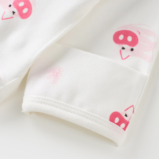 Tongtai newborn half-back baby clothes pure cotton four seasons 0-3 months baby tops full moon clothes 2 pieces pink 52