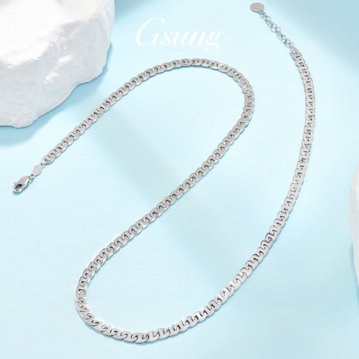 GsunG Platinum Pig Nose Bracelet Women's PT950 Pure Platinum Hand Jewelry Pig Nose Necklace Fashion Chinese Valentine's Day Gift Priced by Gram Contact Before Buying