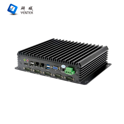 
YENTEK fanless mini industrial control machine dual network 6 serial port machine vision micro industrial computer 10/11 generation i3i5i7 multi-COM embedded research and development domain industrial control host C6850Z-C6 i5-4310/2.0Hz dual core 4G memory + 512G solid state + 12V power supply
