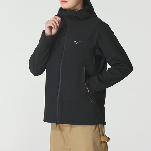
Mizuno men's clothing 2025 autumn new sportswear outdoor windproof jacket fashion trend casual woven soft shell jacket K2CE51Y1-09 S