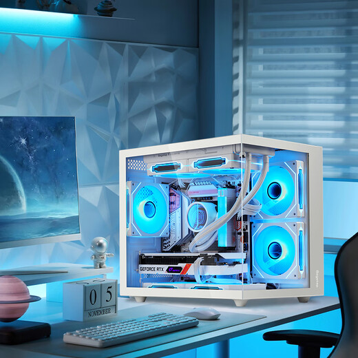 Xingu RTX5060TI/5060 host I5 14600KF/12600KF assembled computer host high-end e-sports game host desktop DIY complete machine white sea view room four 14600KF/5060/16G/1T white