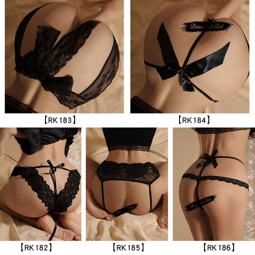 Sexy thong sexy bed crotchless couple underwear women's see-through large size RK188 one size fits all 80120Jin Jin is equal to 0.5 kg