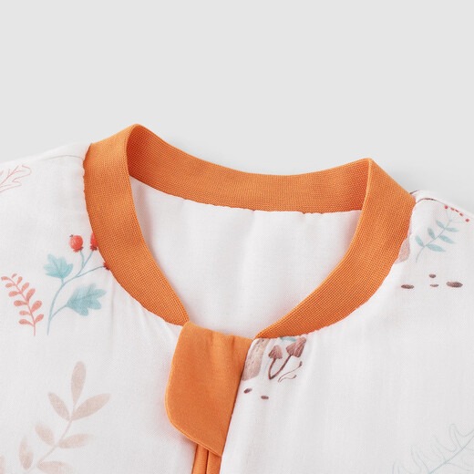 YEEHOO baby sleeping bag thick quilted bamboo cotton antibacterial anti-cold split-leg children's sleeping bag autumn and winter empty mountain autumn *L size