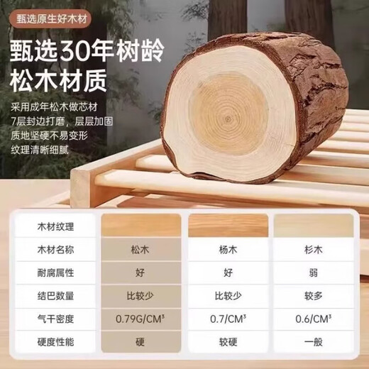 Solid wood desk, student study desk, home bedroom computer desk, simple rectangular workbench, office desk, all solid wood varnish, wood color 60*40CM