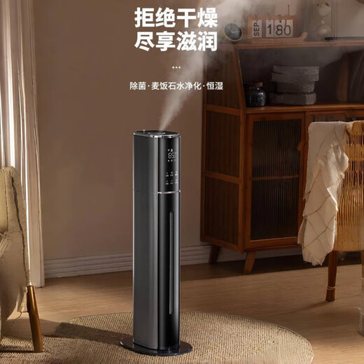 South Sandwich German quality humidifier air purifier all-in-one rhinitis plus water household large capacity office bedroom air-conditioned room pregnant women and babies intelligent purification and sterilization model A09-elegant white