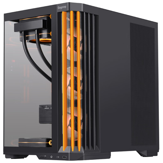 Xingu (segotep) unbounded 5pro split 360 sea view room chassis (strong heat dissipation 5 degrees / dual 360 water cooling positions / ATX large motherboard position / 11 fan positions / multi-directional cat hair prevention)