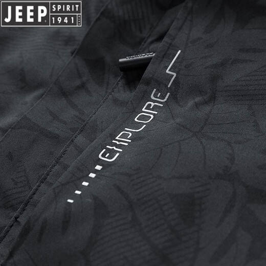 JEEP SPIRIT Jeep International Brand Jacket 2025 Autumn and Winter New Men's Outdoor Sports Hiking and Cycling Clothing Mountaineering Clothing Light Gray EDCO/High-end 3XL 155-170Jin Jin equals 0.5 kg