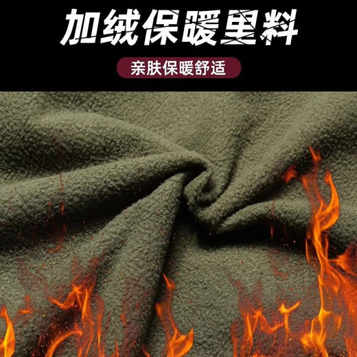 JEEP SPIRIT Jeep Functional Winter Jacket Men's Tactical Military Hunting Clothing Jacket Cycling Windproof Warm Work Jacket Black Suit 4XL 190 (180-195Jin Jin equals 0.5kg)