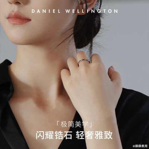 Daniel Wellington dw ring for women Star series couple ring elegant silver No. 52 birthday gift for girlfriend DW234