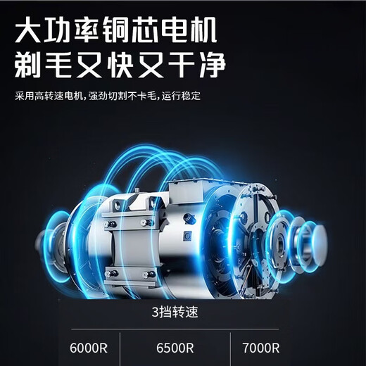 Pet hair clipper, silent, safe and non-irritating, ceramic head, long lasting, free delivery D9 R-type rounded corner head + standard accessories