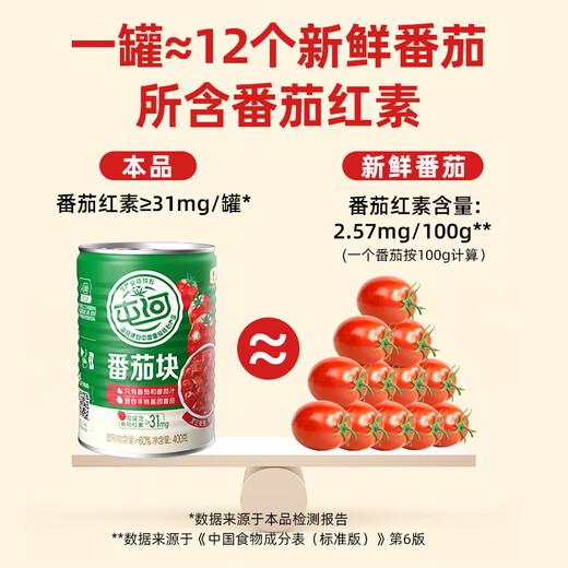 Tunhe fresh tomato cubes 400g Inner Mongolia Xinjiang diced tomatoes tomato cubes canned tomato sauce new arrival in August 25