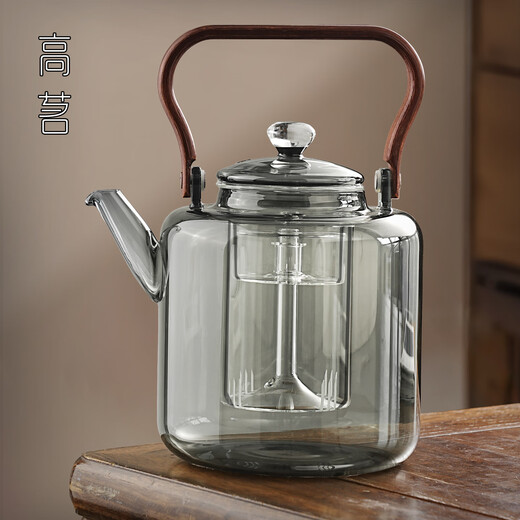 Gaoming teapot large-capacity teapot thickened high temperature resistant high borosilicate glass boiling teapot electric ceramic stove boiling kettle Mobing kettle 2200ml