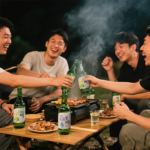 JINRO Korean soju mixed pack 360ml*6 bottles imported wine liqueur fruity wine low alcohol drunk