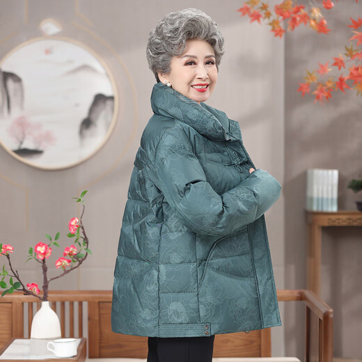 Yaya (YAYA) grandma's winter down jacket for women, thickened and warm for the elderly, middle-aged and elderly mothers' fashionable age-reducing coat for women in winter