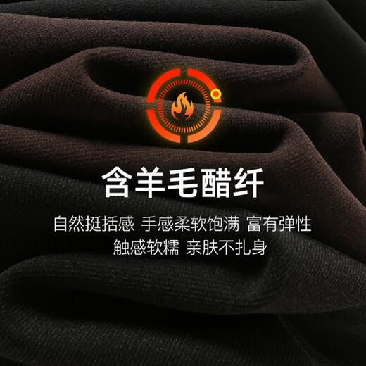 SOFSIL Acetate Wool Premium Slim Slit Skirt 2025 Winter Fashion Thickened Mid-Length Straight Skirt Black L (28)