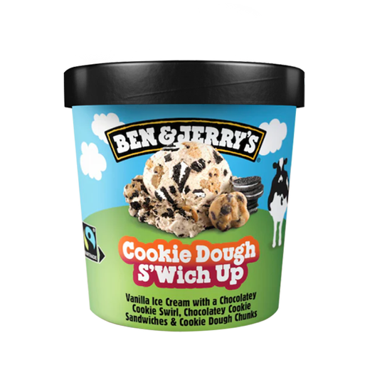 BEN & JERRY S United States Ben & Jerry's Ice Cream Vanilla Cookie Chocolate Vat Ice Cream 465ml Family Size Ice Cream
