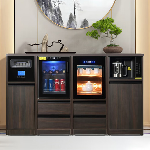 Kemila (kemila) tea bar machine new solid wood fully automatic multi-functional free combination tea bar machine bottle sterilizer cabinet refrigerator refrigerator tea bar machine (refrigeration, heating and insulation) (solid wood combination series) ice warm