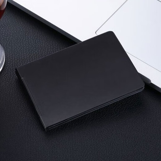 CREATEMAGIC Metal Aluminum Driver's License Premium Leather Case Men's Driving License Two-in-One Card Holder Women's Document Bag Protective Cover Customized Universal Black Two-in-One Four-digit