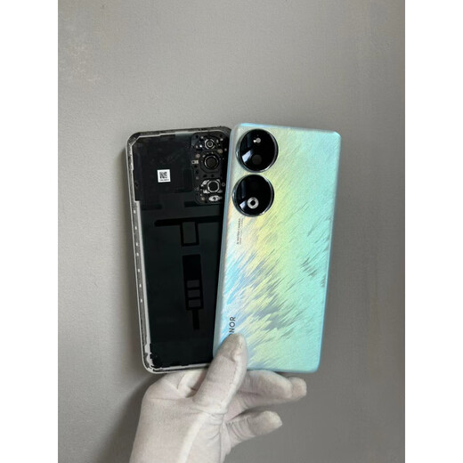 Second-hand disassembled back cover original glass back cover Honor 90/90pro back case battery cover rear screen case Honor 90pro back cover Ice Feather Blue 99 new case