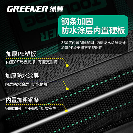 3D+3D Strong and Durable Car Trunk Car Tool Bag Storage Electrician Portable Thousand Jin Jin is equal to 0.5 kg Top 18-inch thickened Oxford cloth 5 anti-slip foot nails