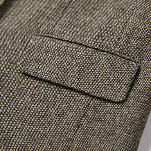 Xiangying old money style coffee suit jacket for women 2026 spring new style wool single-breasted commuter shoulder suit coffee color M 160/84A/95-110Jin Jin is equal to 0.5 kg