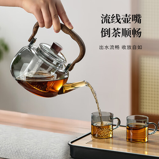 Yi Pot Tea Making Tea Kettle Electric Ceramic Stove Tea Making Kettle Tea Stove Health Pot Set Kung Fu Tea Set Gift Set Smart Touch Stove 1500w + Black Tea Kettle 1.1L