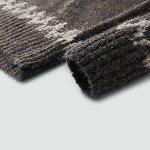 Semir Wang Anyu same style | Sweater men's fantasy yarn Fair Isle jacquard sweater 25 winter sweater 109725107203