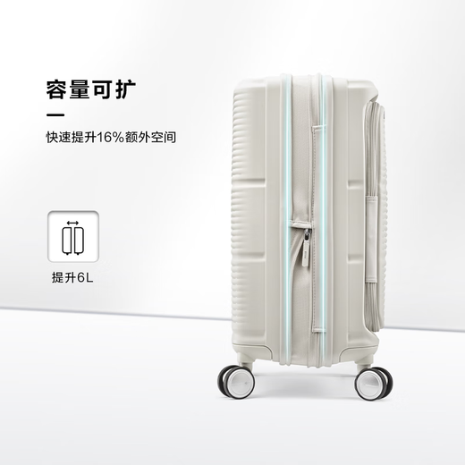 Samsonite-Koffer 20-Zoll-Doppel-Open-Deckungs-Trolley-Hülle Wet Dry Separation Koffer KT2 Rock Grey Boarding Passwort Box