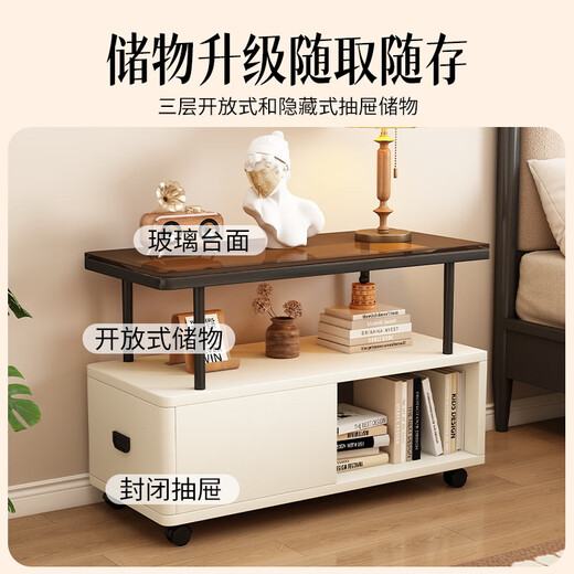
Yameile moveable small tea table sofa side cabinet sofa side cabinet living room moving side table tea table corner table